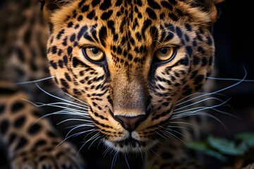 leopard. predatory big cat. zoology and fauna. mammal