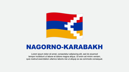 Nagorno Karabakh Flag Abstract Background Design Template. Nagorno Karabakh Independence Day Banner Social Media Vector Illustration. Nagorno Karabakh Background
