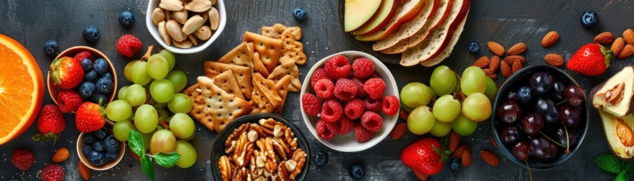 Healthy snack platter