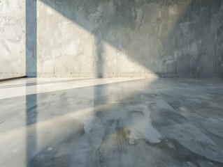 A background of smooth polished concrete