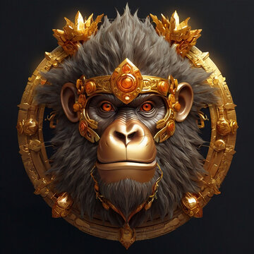 Fantastic charater illustration monkey king