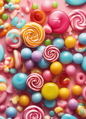 Fototapeta na wymiar candy on a white background