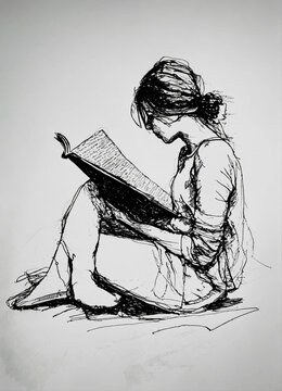 person reading a book