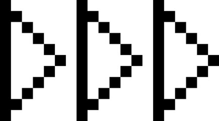 Pixel arrow - obrazy, fototapety, plakaty