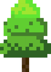 Fototapeta premium Pixel Art Tree