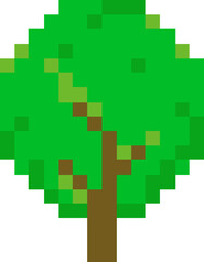 Fototapeta premium Pixel Art Tree