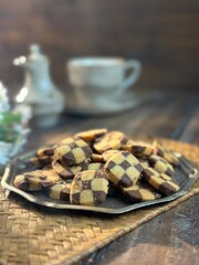 cookies concept in selective focus. Traditional cookies for eid festive called 