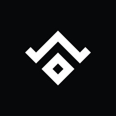 vector logo monogram design forming letters 