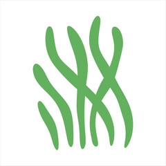 Algae plant abstract vector element