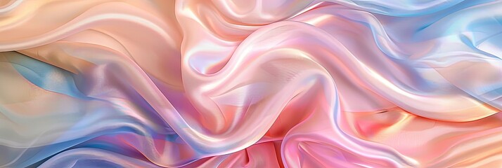 Obraz premium Colorful pastel silk