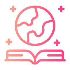 world book day gradient icon