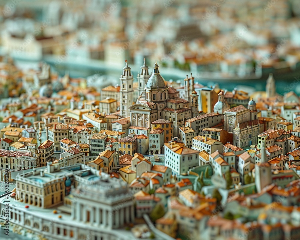 Poster capture the essence of cities existing in multiple dimensions simultaneously from a birds-eye view s