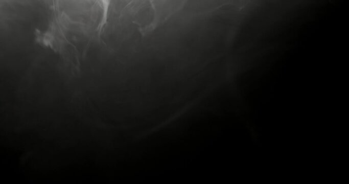 Close-Up Of Smoke In Motion Against Black Background