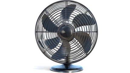 Electric fans isolated background, home appliances that facilitate adjusting the atmosphere to be comfortable.