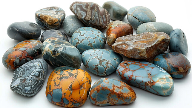 bacan stone white background