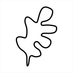 Outline Algae Plant Abstract Vector Element