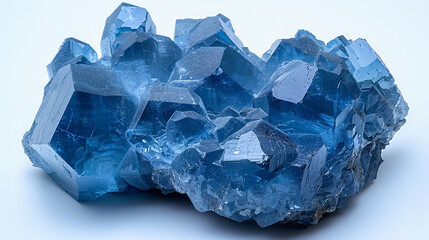 Obraz premium Jeremejevite stone white background