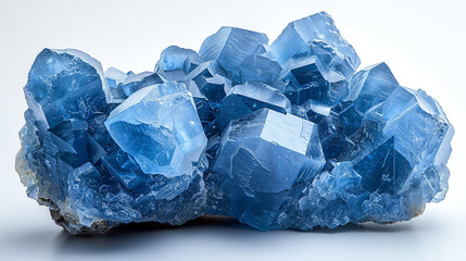 Obraz premium Jeremejevite stone white background