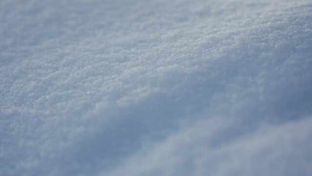 Detailed Texture Of A Snow-Covered Surface