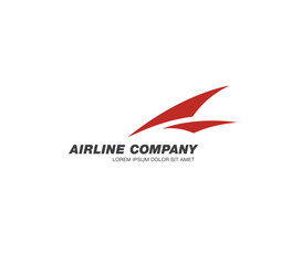 Airlines logo template graphic design