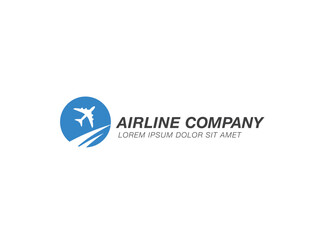 Airlines logo template graphic design