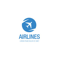 Airlines logo template graphic design