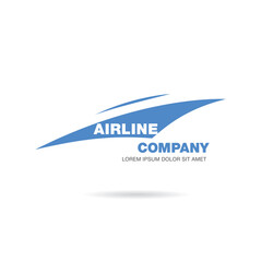 Airlines logo template graphic design