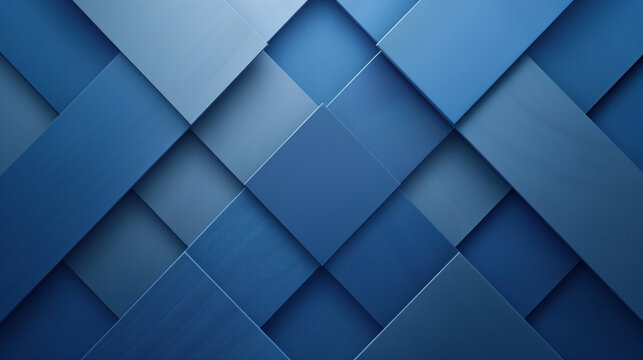 A blue background with squares of different sizes. The squares are arranged in a way that creates a pattern