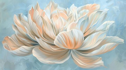 Pastel Petals Flourishing in Artistic Bloom