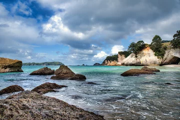 Foto auf Leinwand The bay just off the beach at Cathedral Cove Coromandel © Stewart