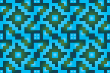 Seamless traditional woven pattern called Anyaman
