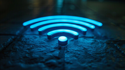 The WiFi signal denotes internet availability.