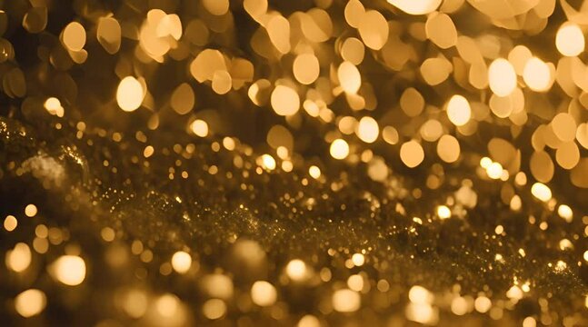 Luxury abstract gold background with glitter light effect decoration