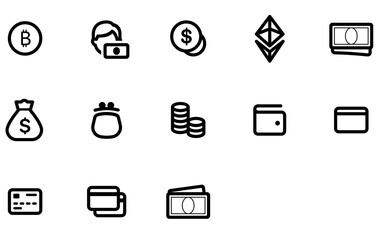Set of Money icons