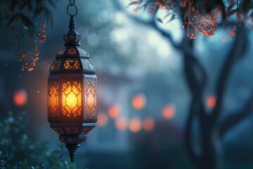 Fototapeta na wymiar beautiful Islamic lantern
