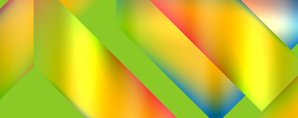 Colorful metallic geometric shapes. Vector Illustration For Wallpaper, Banner, Background, Card, Book Illustration, landing page