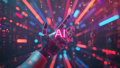 AI concept art background