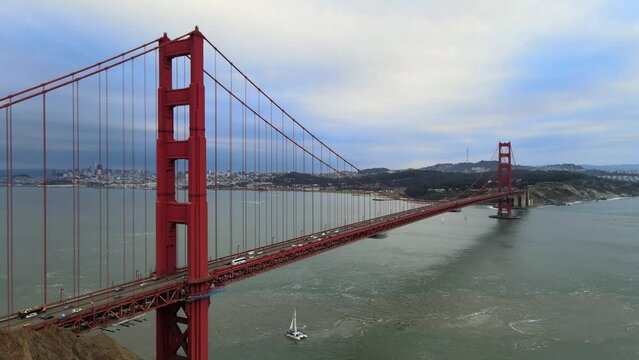 Driving across the Golden Gate Bridge to the best viewpoints.