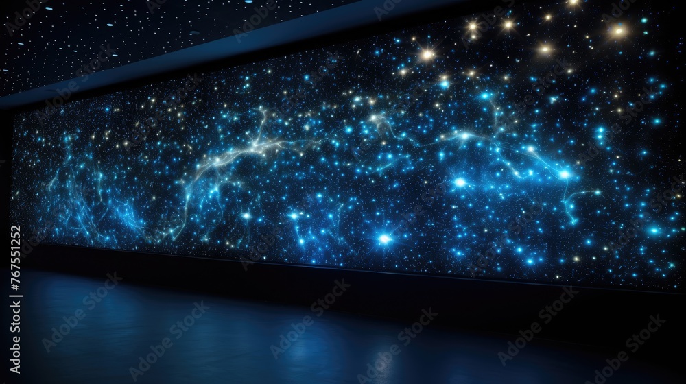 Poster a classroom with a wall of constellations inspiring students to learn about the wonders of the unive