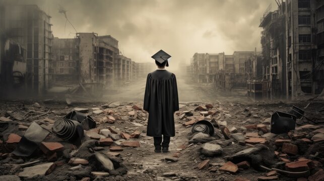 End of the school year graduation ceremony dreams of the future nostalgic photographs