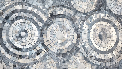 Grey Scale Grandeur: Mosaic Masterpiece