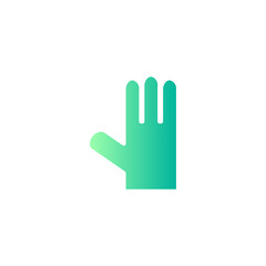 glove gradient icon
