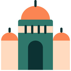 Mosque Icon Design Vector Ramadan