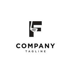 Letter F Golf Stick logo icon vector template.eps