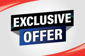 exclusive offer poster banner graphic design icon logo sign symbol social media website coupon

