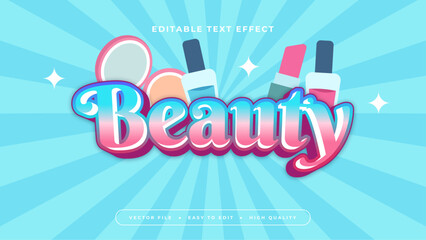 Pink and blue beauty 3d editable text effect - font style