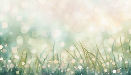 Abstract background inspired by a shimmering meadow after the rain.