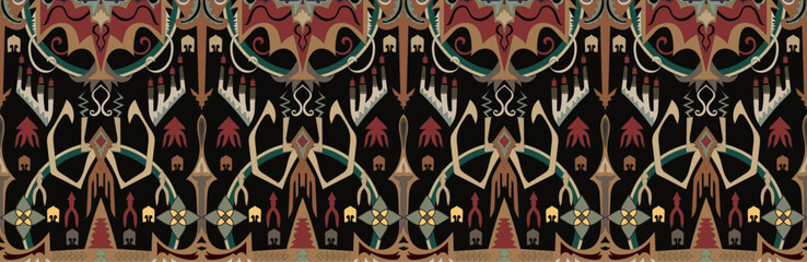 Abstract patterns depicting war as a seamless image.