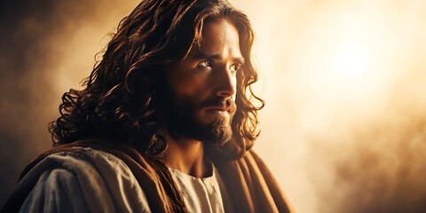 Portrait of Jesus Christ  - obrazy, fototapety, plakaty