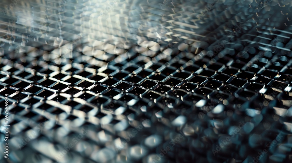 Poster a closeup of a unique lightweight solar panel design that can be easily integrated into everyday obj